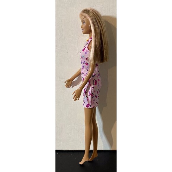 1999 BARBIE Cali Girl Tanned Doll Blonde Highlights Blue Eyes Necklace - Picture 3 of 7